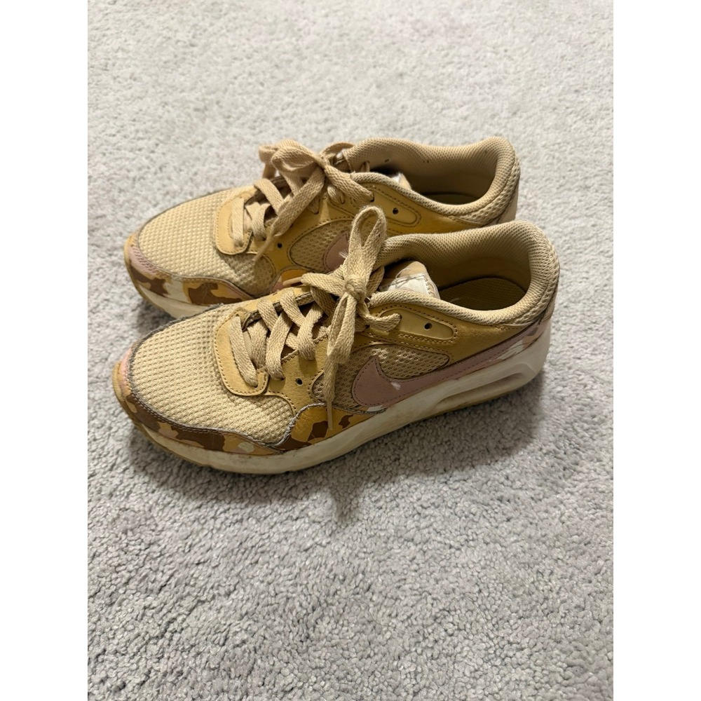 Nike Air Max Shoes Womens Size 7 Sesame Pink Camo Sneakers DX3733-200 Nice